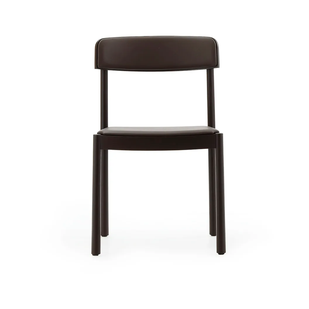 Timb Stuhl, Brown ash-ultra leather chocolate Normann Copenhagen