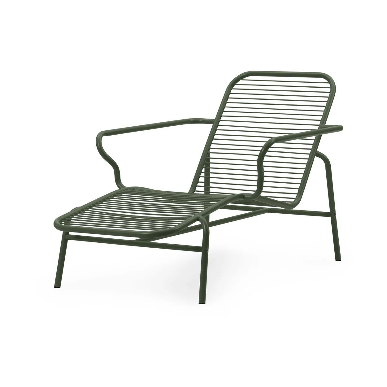 Normann Copenhagen Vig Chaise Lounge Liegestuhl Green