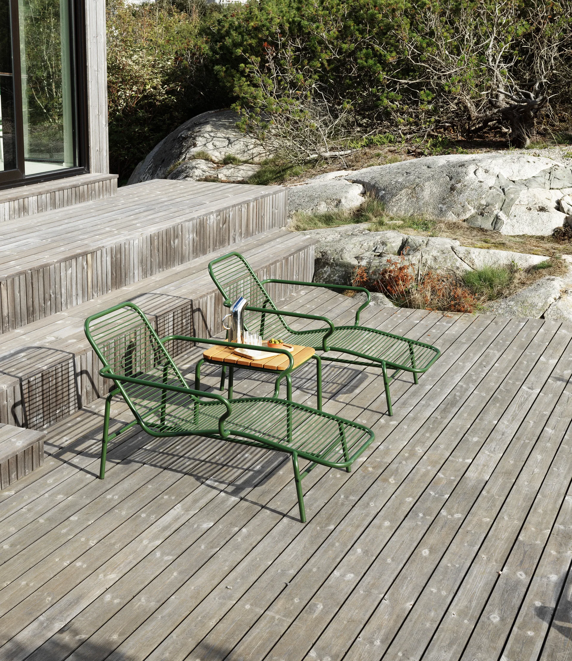Vig Chaise Lounge Liegestuhl, Green Normann Copenhagen