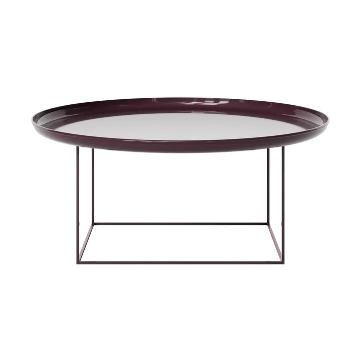 Duke Couchtisch large - Lacquered maroon - NORR11