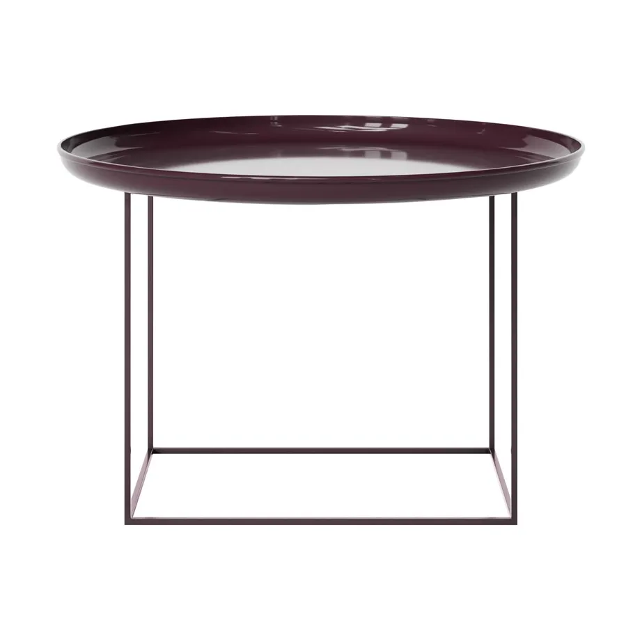 Duke Couchtisch medium, Lacquered maroon NORR11