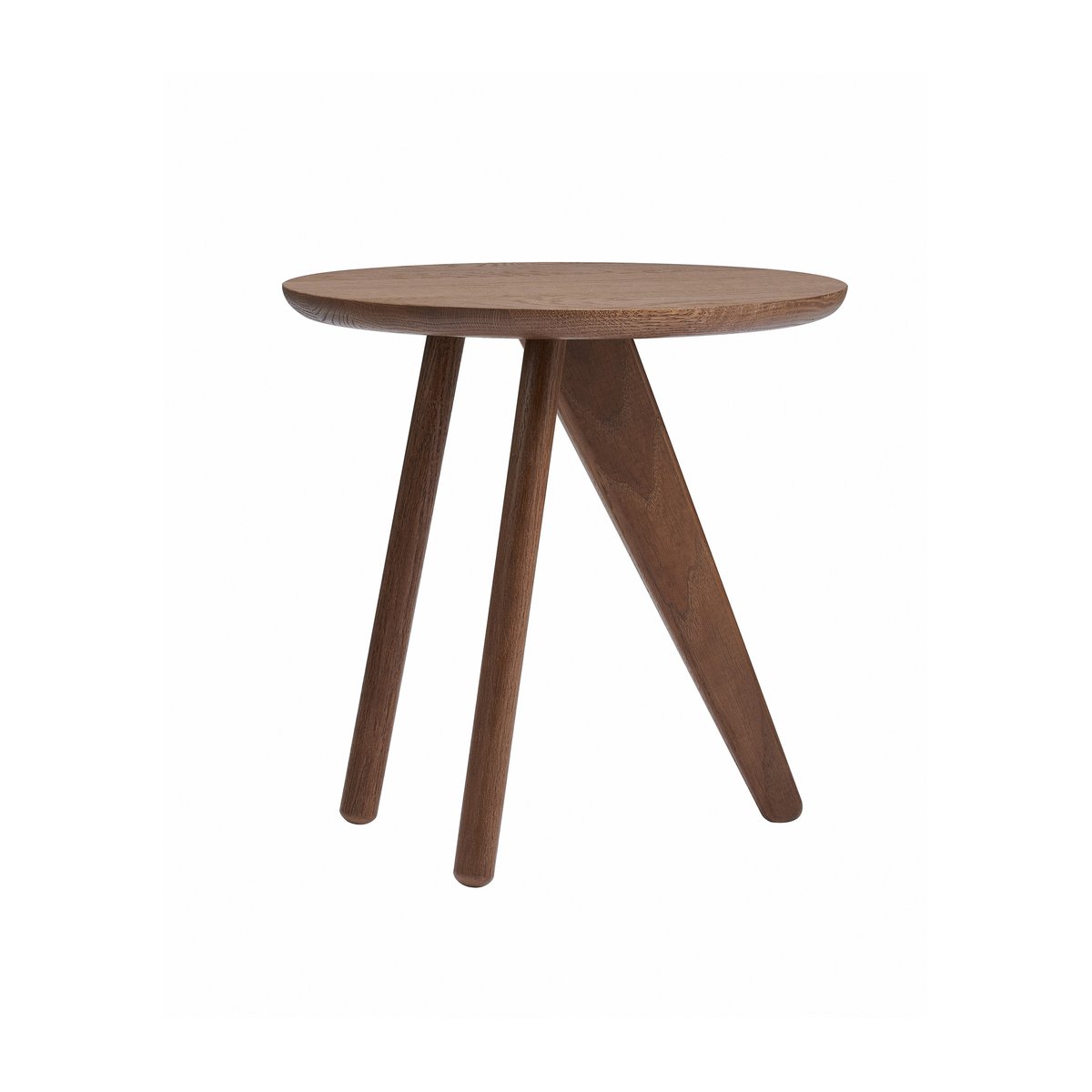 NORR11 Fin Beistelltisch Ø 40 cm Dark Smoked Oak