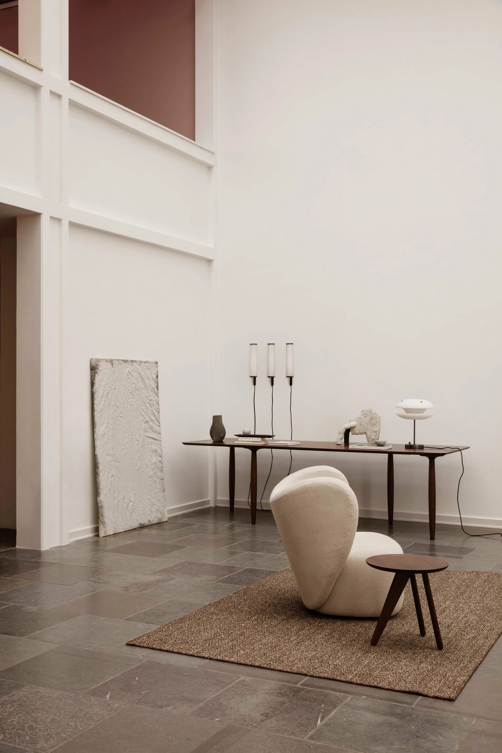 Fin Beistelltisch Ø 40 cm, Dark Smoked Oak NORR11