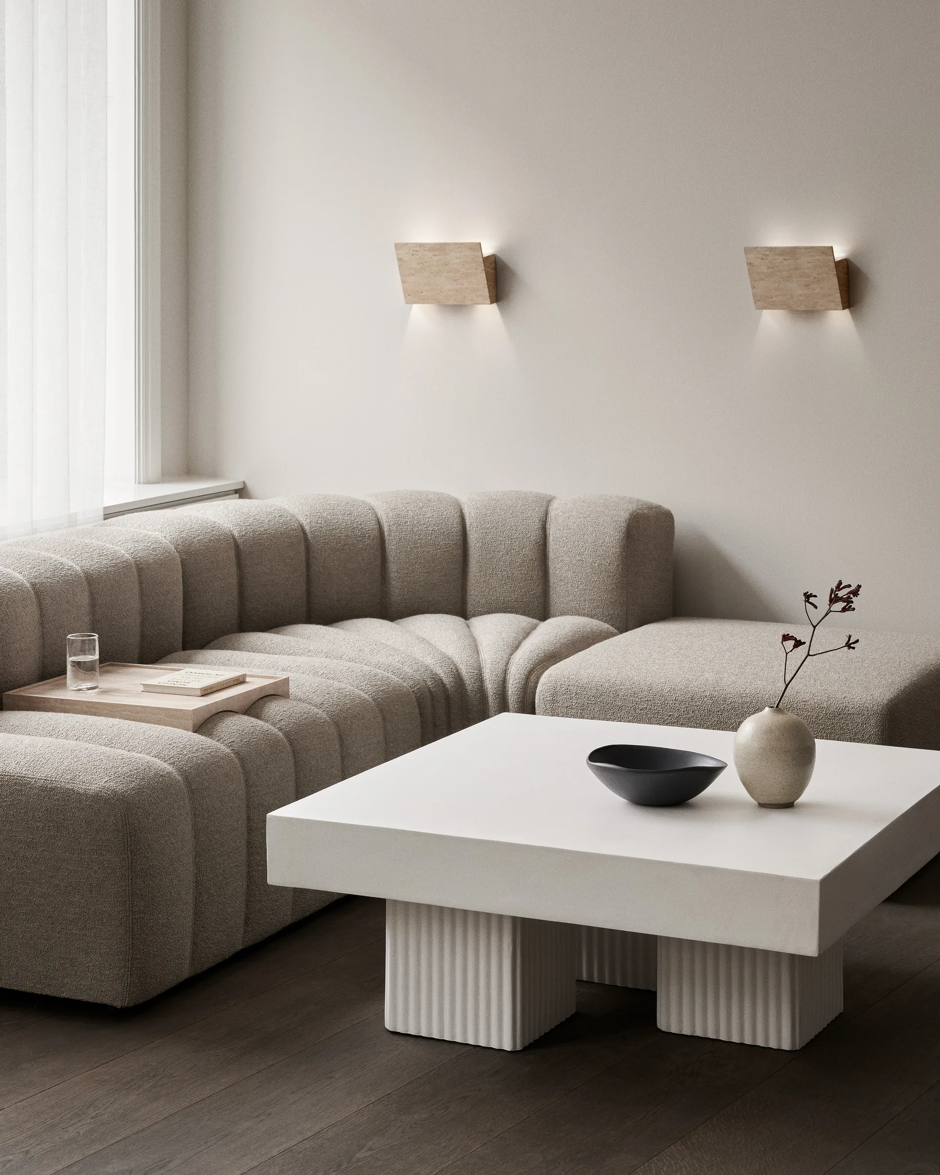 Gear Couchtisch, Chalk, 100x100 cm NORR11