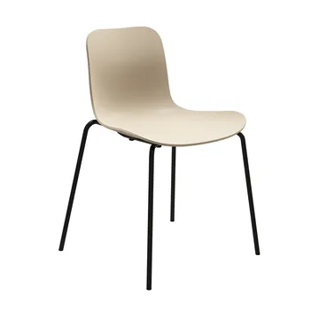Langue Stuhl - Ecru-Schwarz Gestell - NORR11