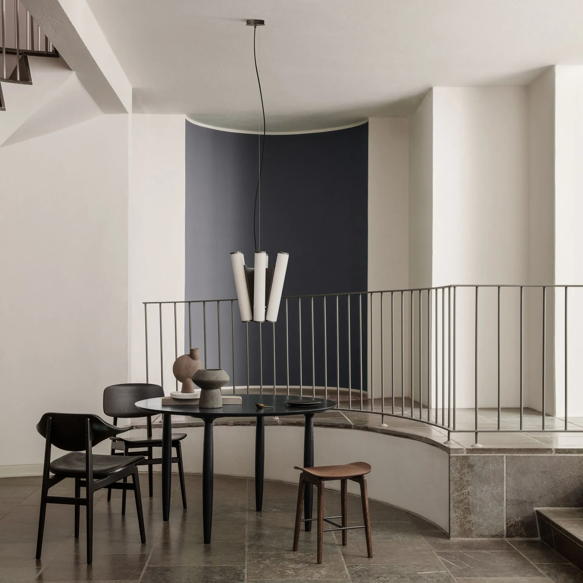 NY11 Hocker, Dunkel gebeizte Eiche NORR11