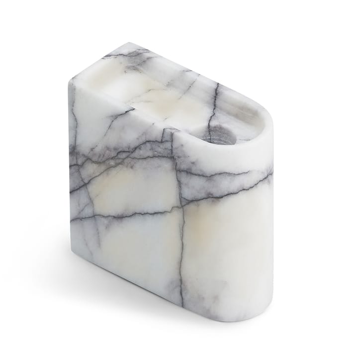 Monolith Kerzenhalter low - Mixed white marble - Northern