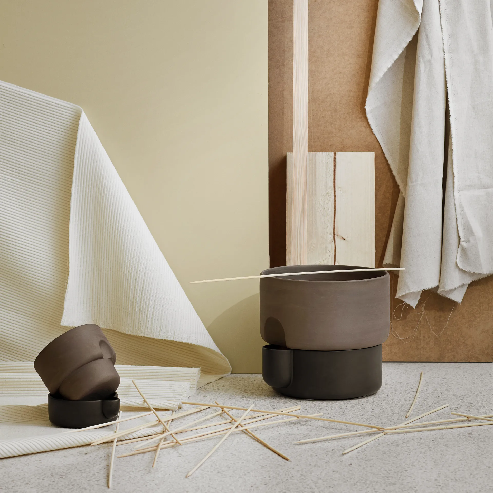 Oasis selbstbewässernder Topf groß Ø27.5 cm, Dunkelbraun Northern