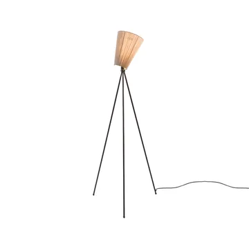 Oslo Wood Stehleuchte - Beige, Gestell matt schwarz - Northern