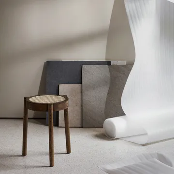 Pal runder Hocker - Eiche geraucht, Ø37x46 cm - Northern