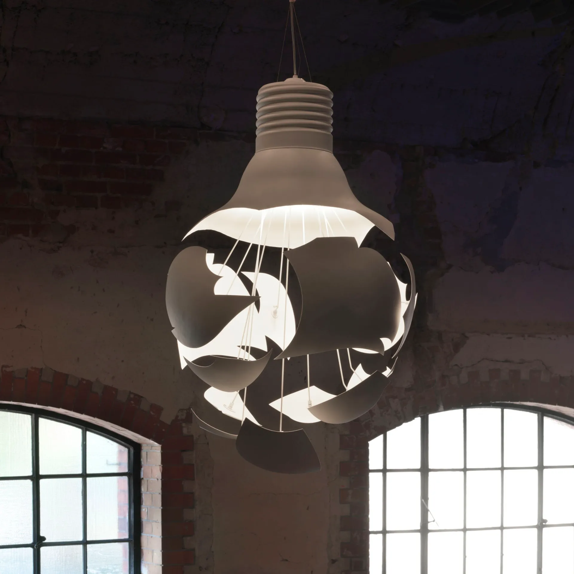 Scheisse Pendelleuchte, Matt weiß Northern