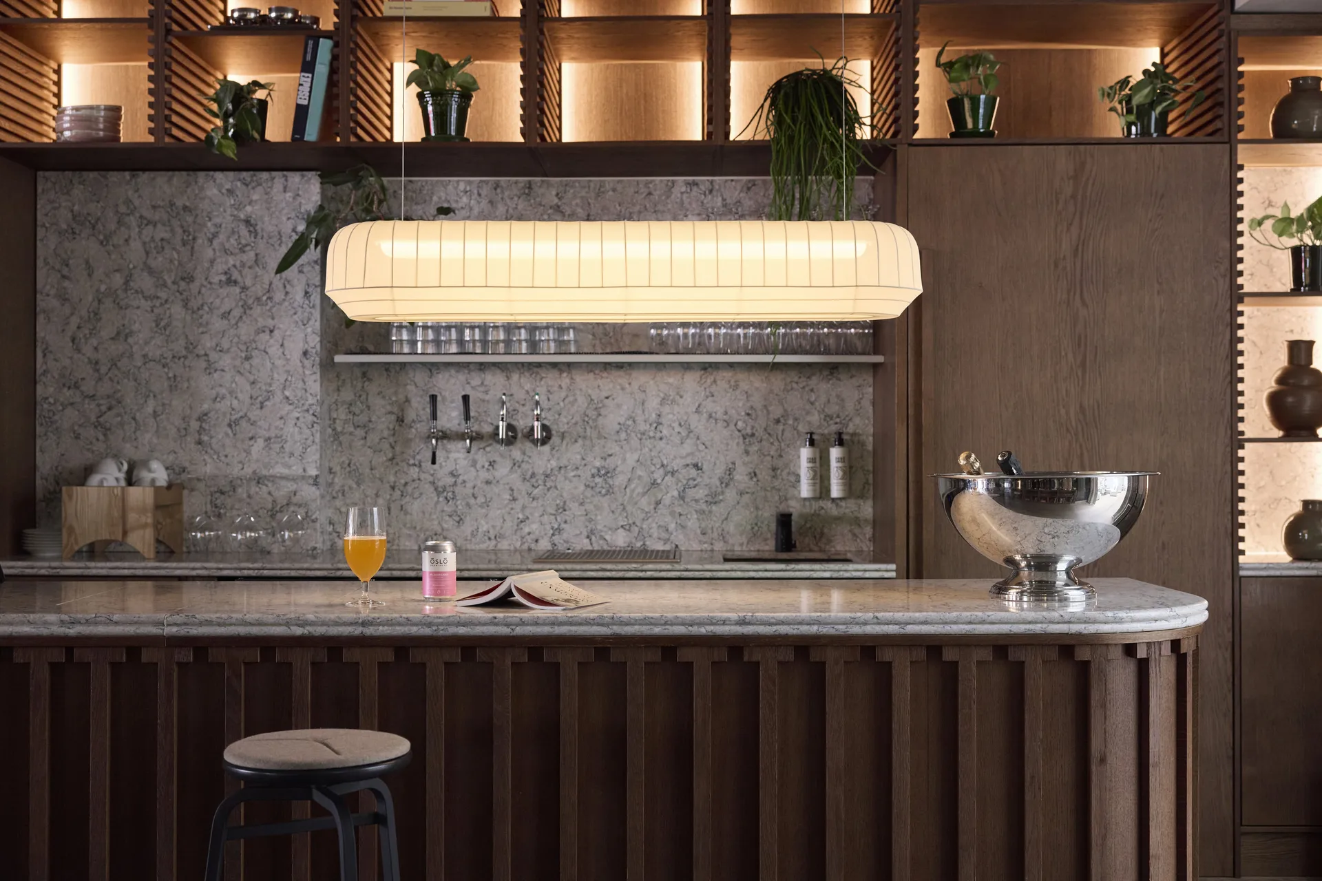 Tradition Pendelleuchte linear 120 cm, White Northern