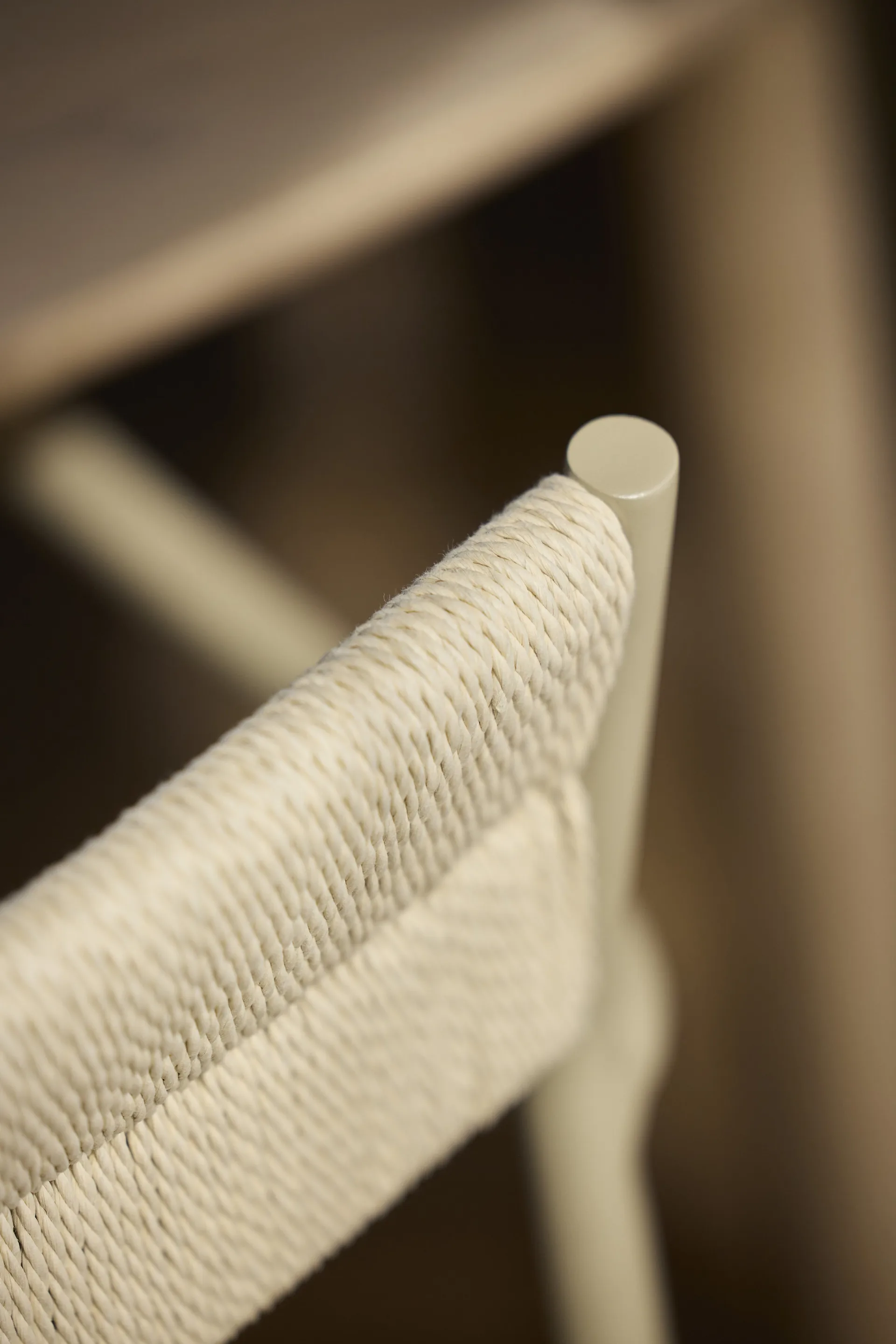 Vev Armlehnstuhl, Grey beige-natural rope Northern