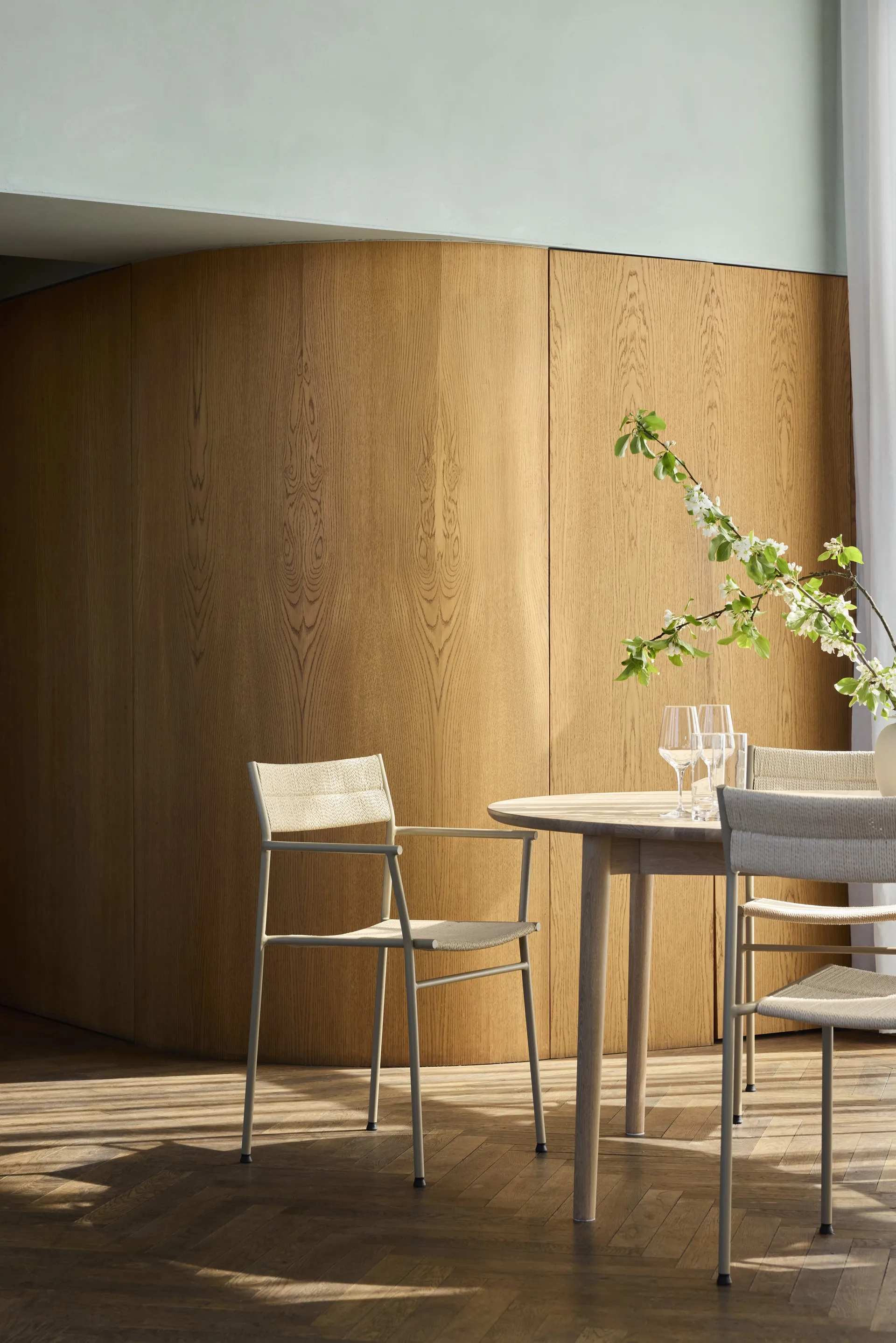 Vev Stuhl, Grey beige-natural rope Northern