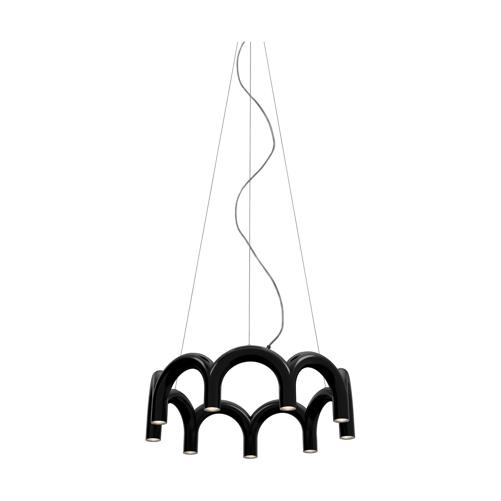 Arch circle Pendelleuchte Ø76cm, Black Oblure