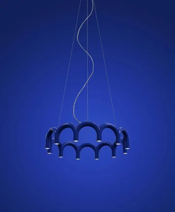 Arch circle Pendelleuchte Ø76cm - Blau, Ø98 cm - Oblure