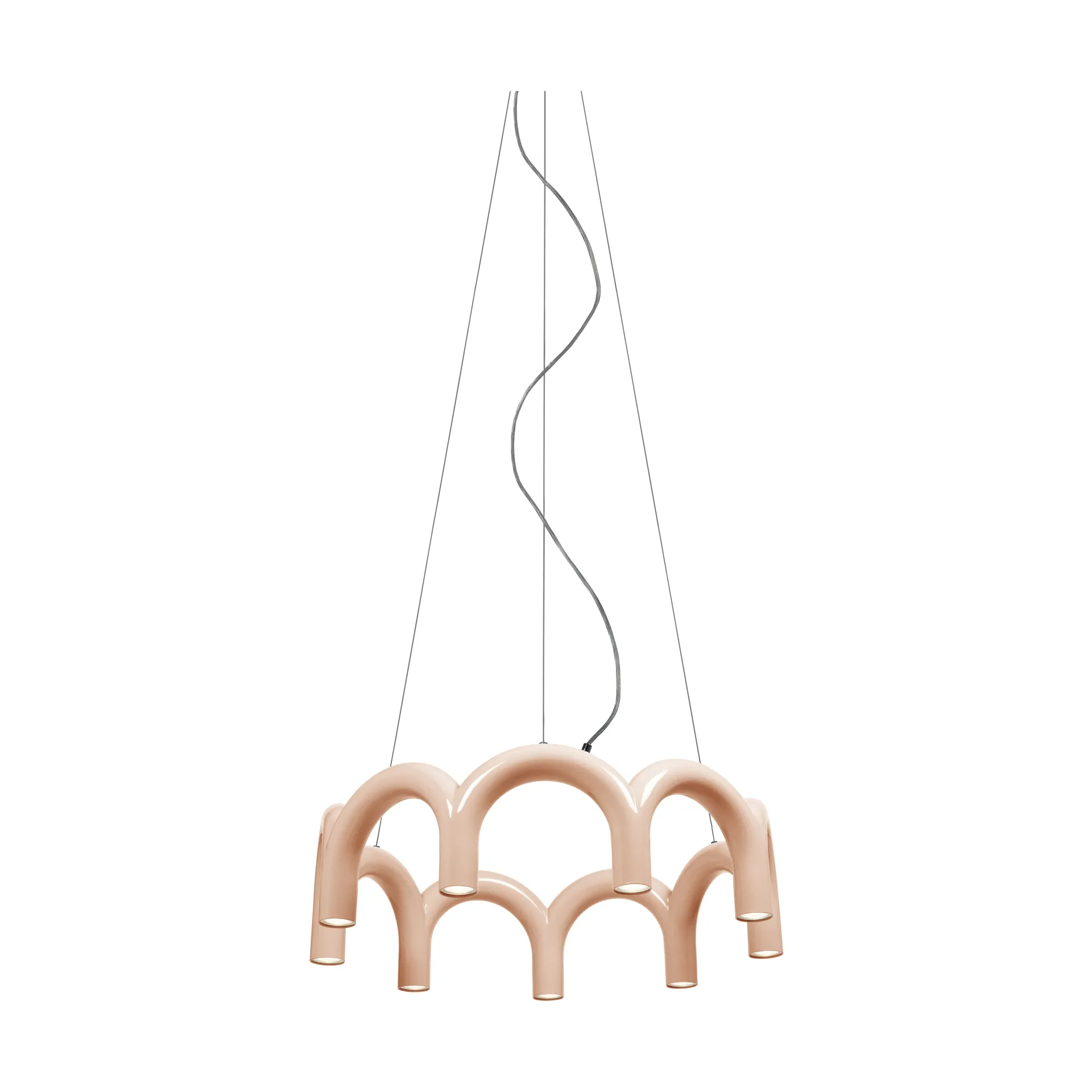 Arch circle Pendelleuchte Ø76cm, Nude, Ø76 cm Oblure