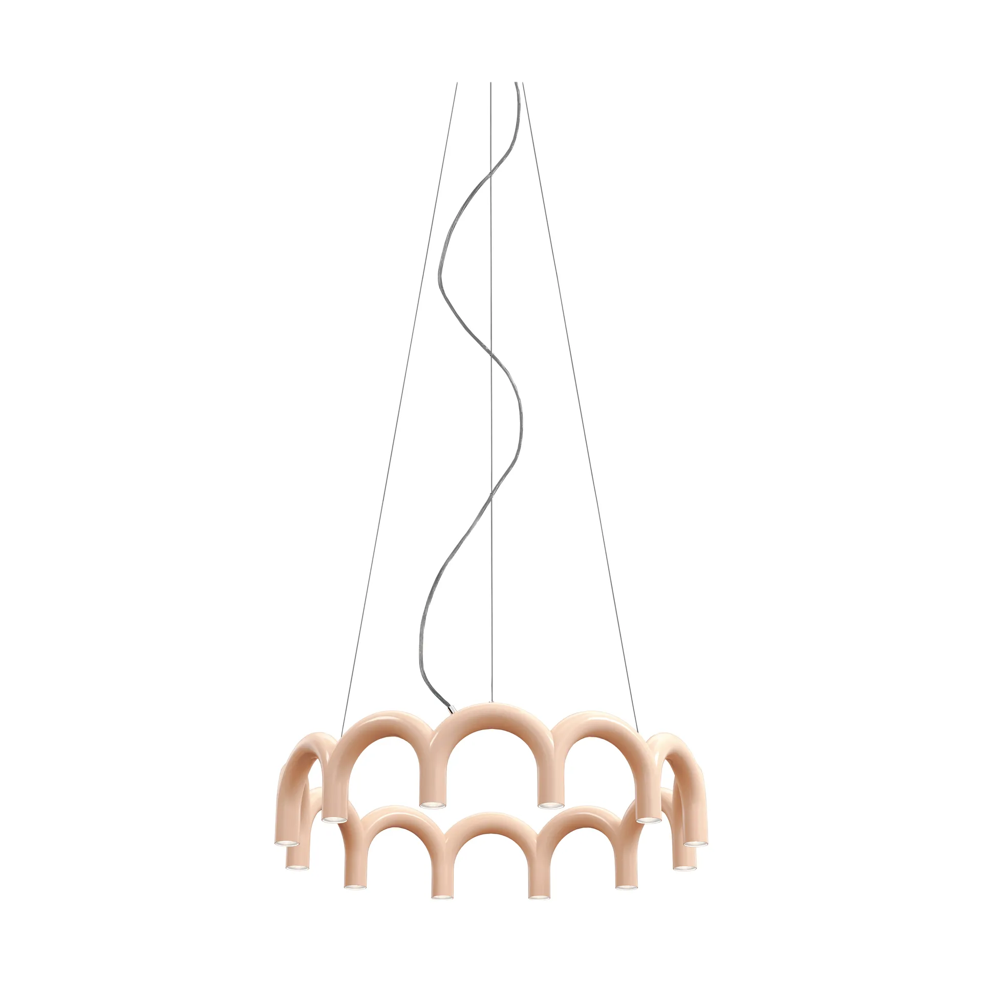 Arch circle Pendelleuchte Ø76cm, Nude, Ø98 cm Oblure