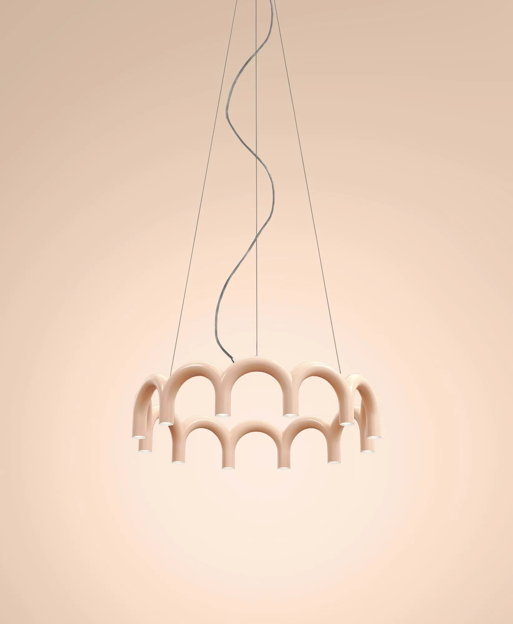 Arch circle Pendelleuchte Ø76cm, Nude, Ø98 cm Oblure