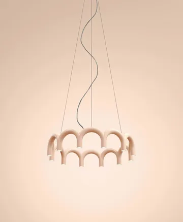 Arch circle Pendelleuchte Ø76cm - Nude, Ø98 cm - Oblure