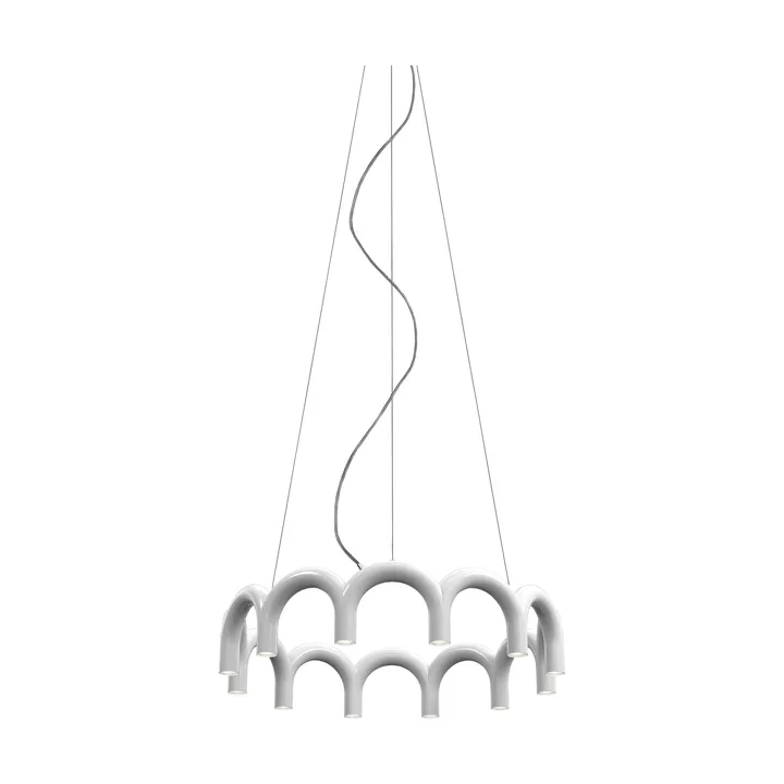 Arch circle Pendelleuchte Ø76cm - Weiß, Ø98 cm - Oblure