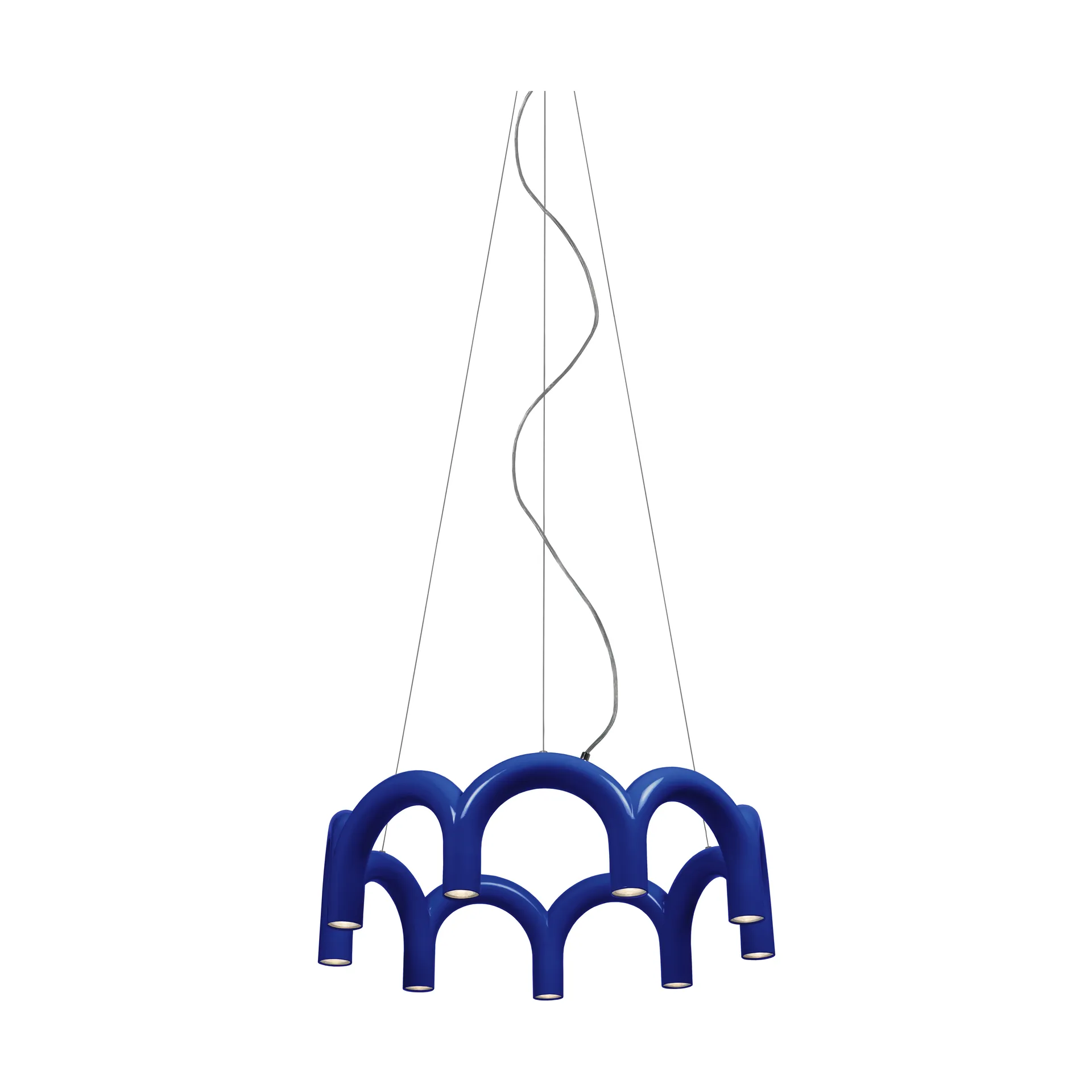 Arch circle Pendelleuchte, Blue, Ø76 cm Oblure