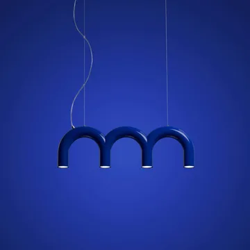 Arch Triplett-Pendelleuchte - Blau, 65,6 cm - Oblure