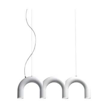 Arch Triplett-Pendelleuchte - Weiß, 65,6 cm - Oblure