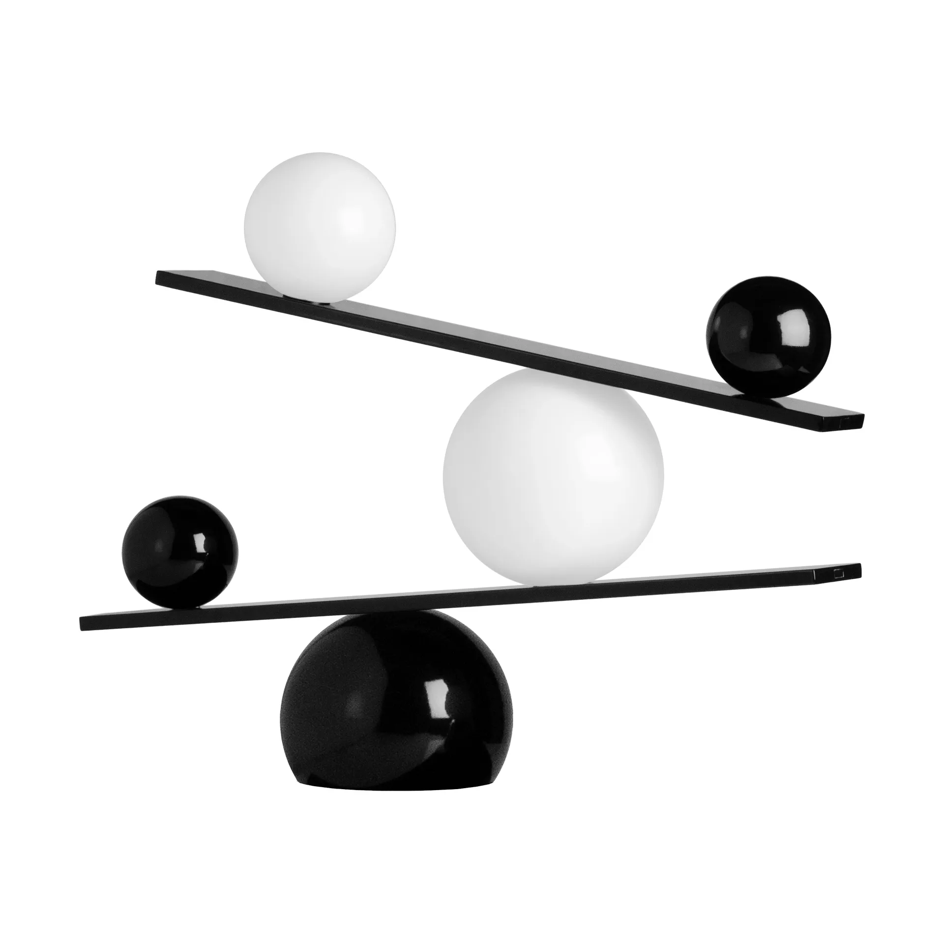 Balance Tischleuchte, Schwarz, v2 Oblure