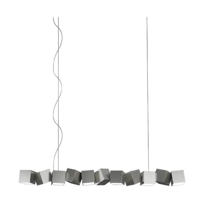 Blockchain system 11 Pendelleuchte - Aluminium - Oblure