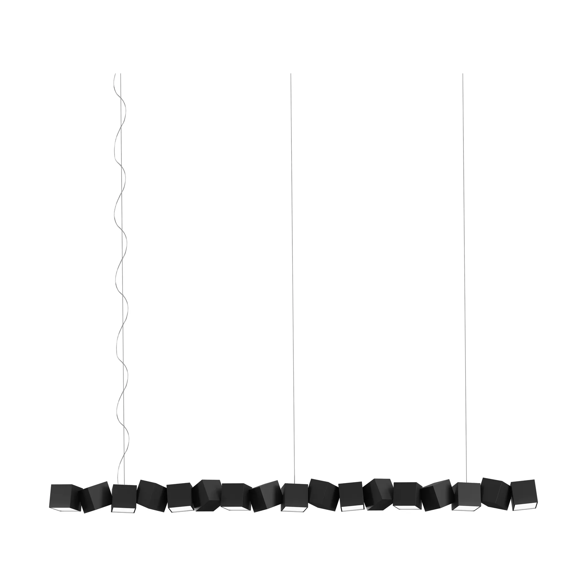 Blockchain system 17 Pendelleuchte, Black Oblure