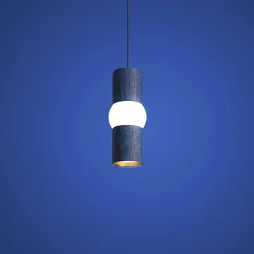 Lightbone Pendelleuchte - Klein 24 cm, blaue Eiche - Oblure