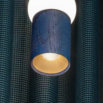 Lightbone Pendelleuchte - Klein 24 cm, blaue Eiche - Oblure