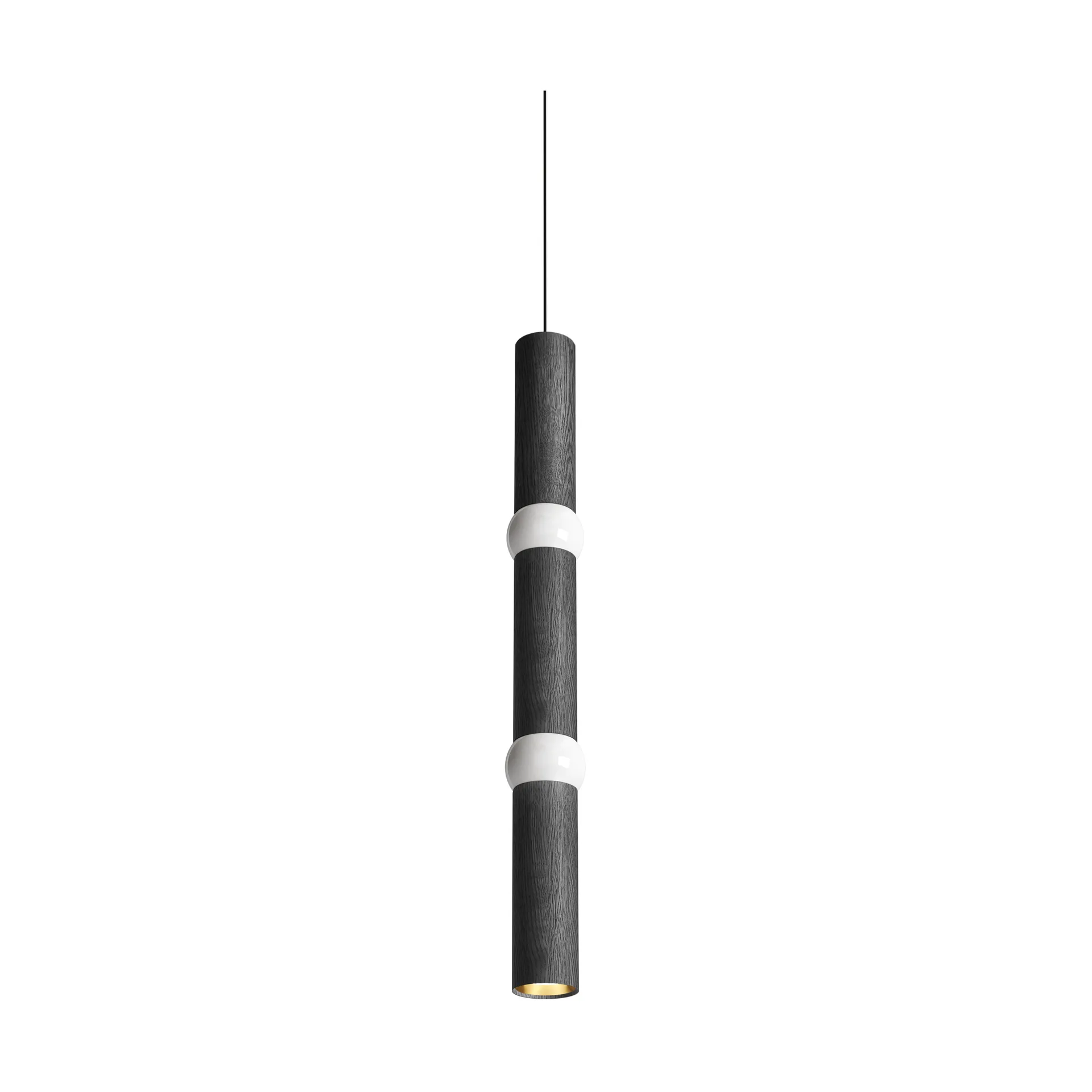 Lightbone Pendelleuchte, Large 83,6 cm, Schwarze Eiche Oblure