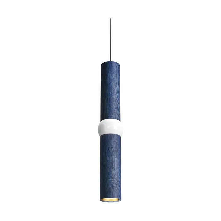 Lightbone Pendelleuchte - Medium 53,8 cm, blau gebeizte Eiche - Oblure