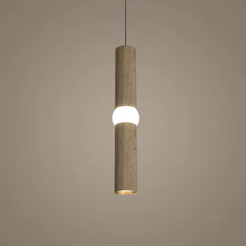 Lightbone Pendelleuchte - Medium 53,8 cm, naturbelassene Eiche - Oblure