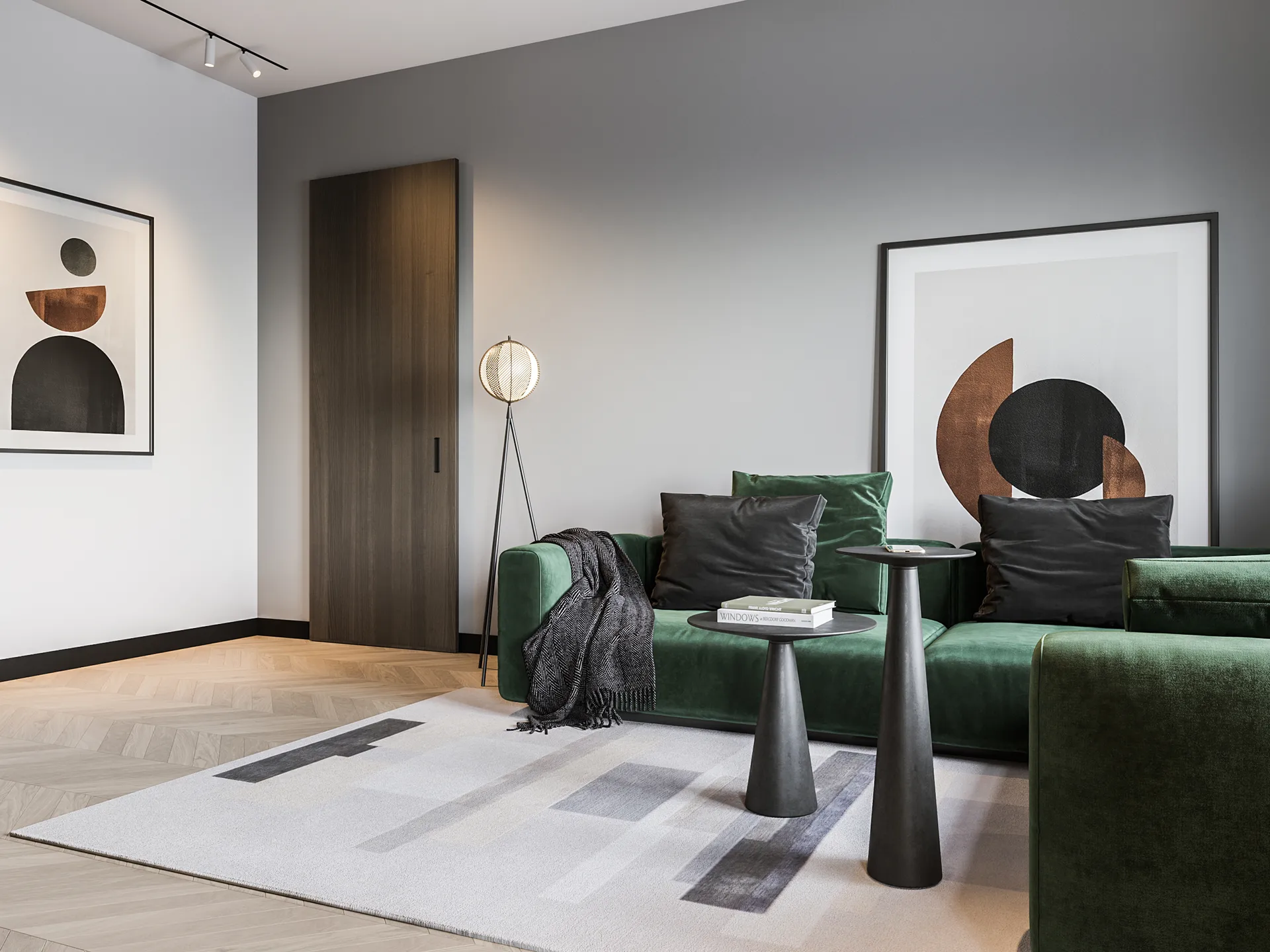 Mondo Stehleuchte 153cm, Black Oblure