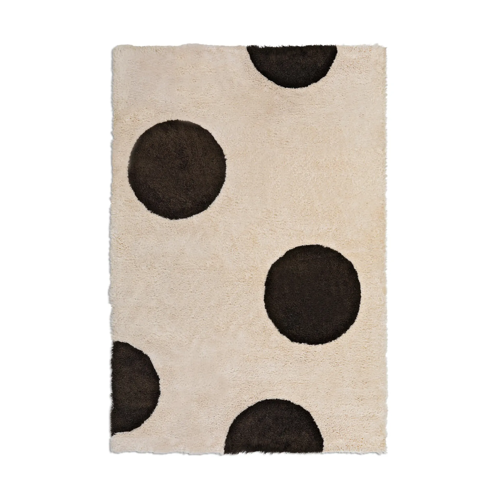 ODC Dot Big Scale Wollteppich, Beige brown, 200x300 cm Ogeborg