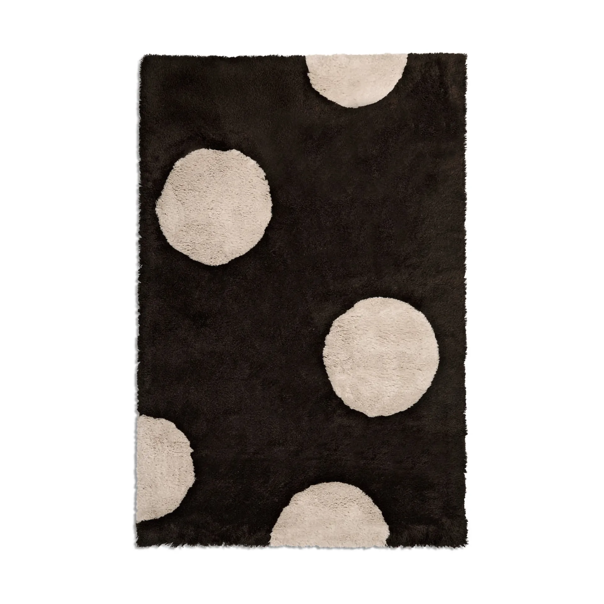ODC Dot Big Scale Wollteppich, Brown beige, 200x300 cm Ogeborg