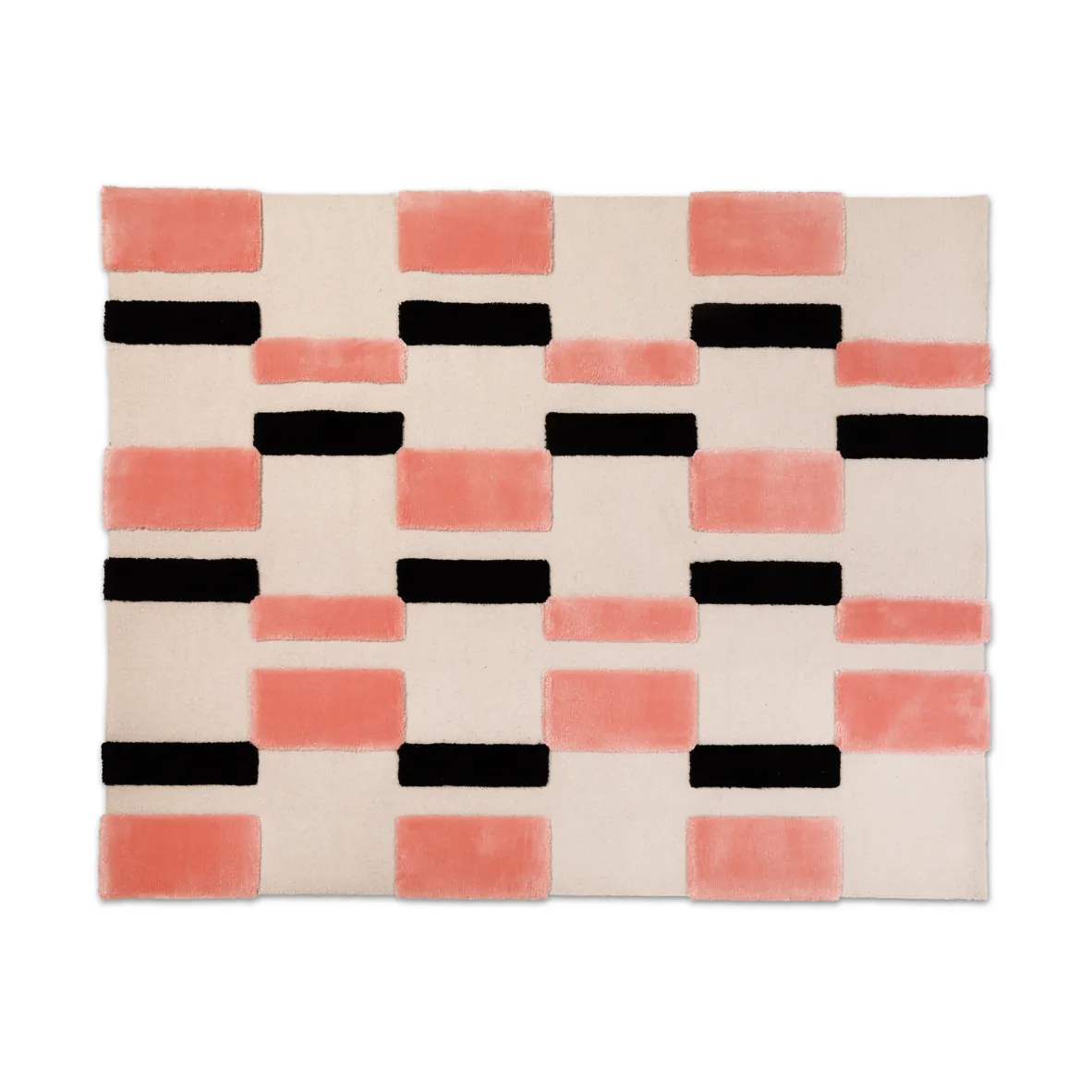 ODC Segment Rug Collection Irregular Teppich, Coral crush-cream-black, 200x252 cm Ogeborg