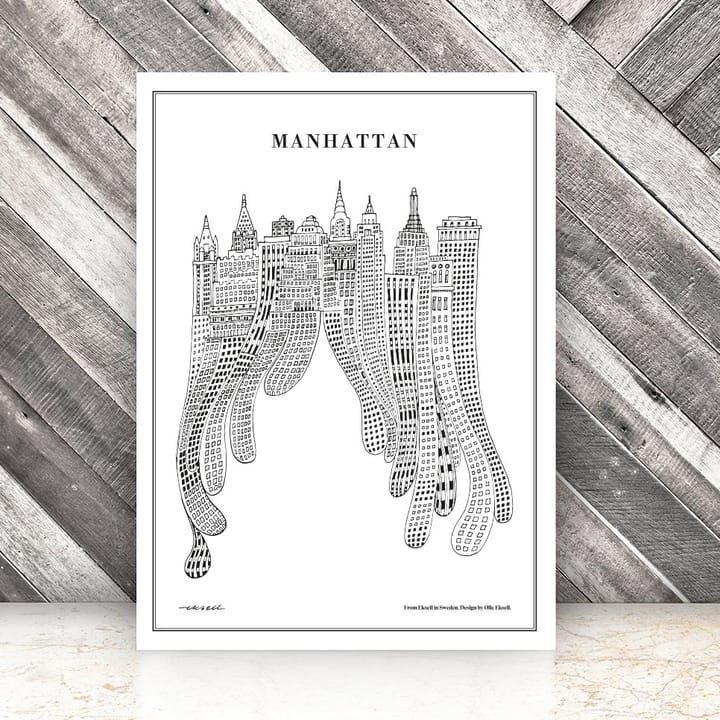 Manhattan Poster, 50 x 70cm Olle Eksell