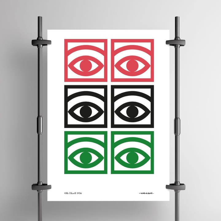 Ögon drei Augenpaare Poster, 50 x 70cm Olle Eksell