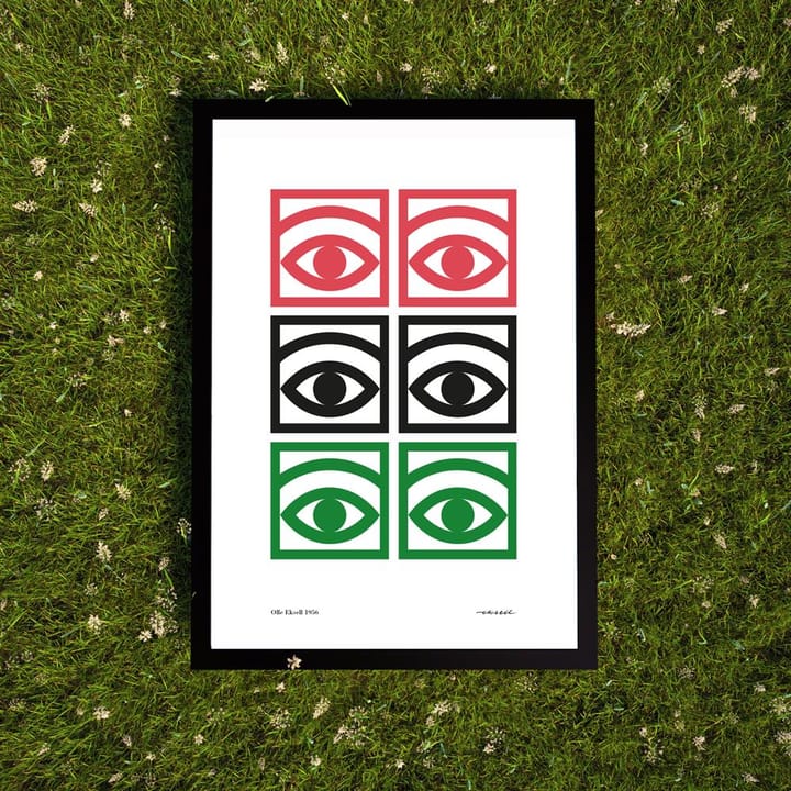 Ögon drei Augenpaare Poster, 50 x 70cm Olle Eksell
