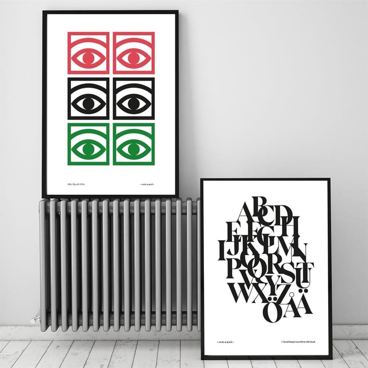 Ögon drei Augenpaare Poster, 50 x 70cm Olle Eksell