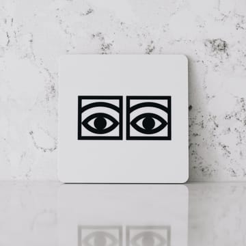 Ögon Glasuntersetzer 4-pack - Weiß - Olle Eksell