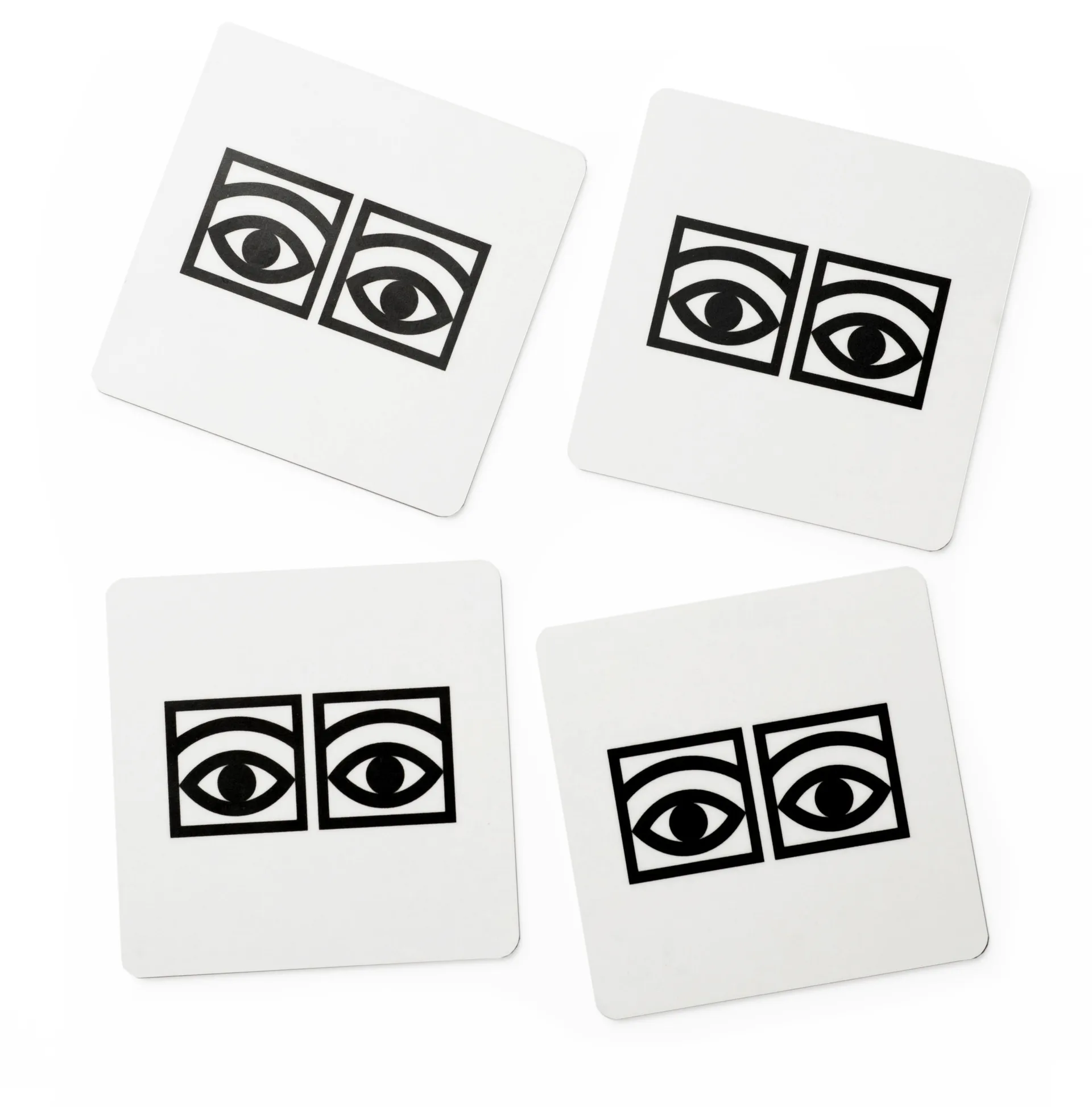 Ögon Glasuntersetzer 4-pack, Weiß Olle Eksell