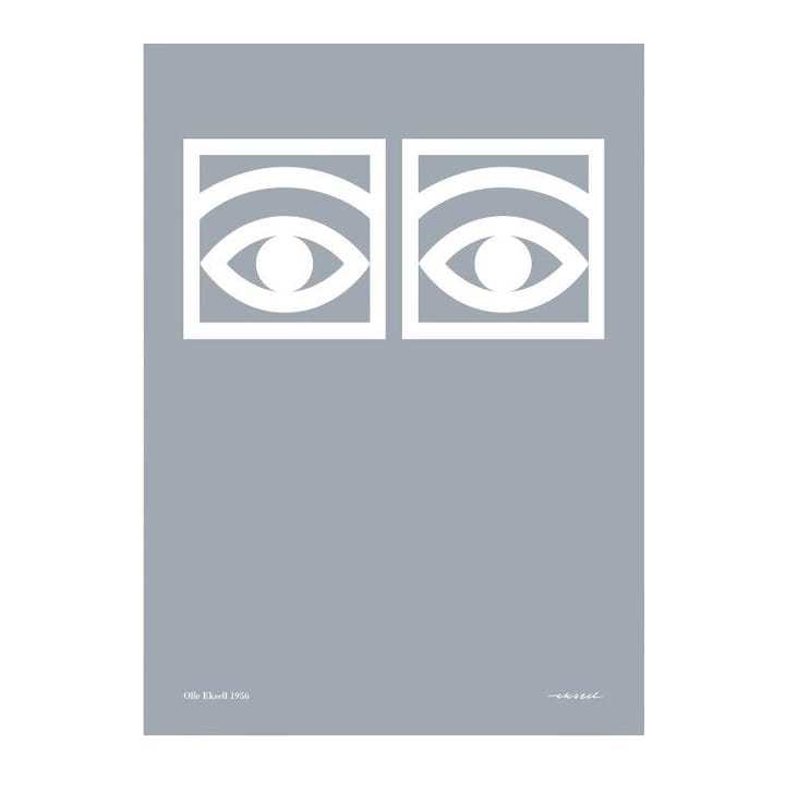 Ögon Poster grau - 50 x 70cm - Olle Eksell