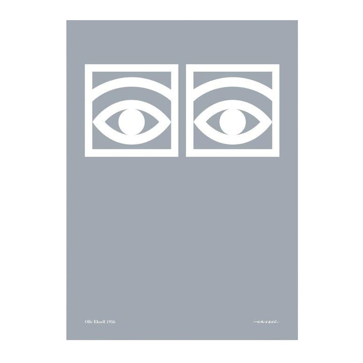 Ögon Poster grau - 50 x 70cm - Olle Eksell