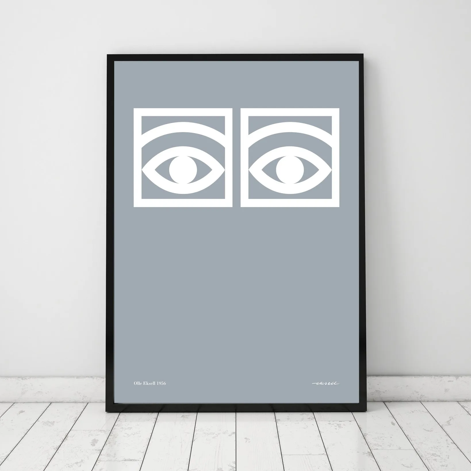 Ögon Poster grau, 50 x 70cm Olle Eksell