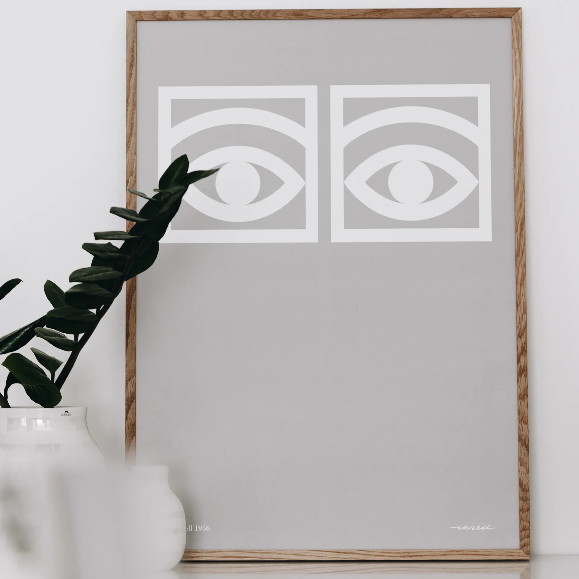 Ögon Poster grau, 50 x 70cm Olle Eksell